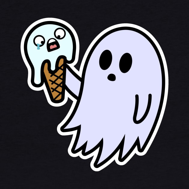 I scream | Ghost eats ice cream by Malinda